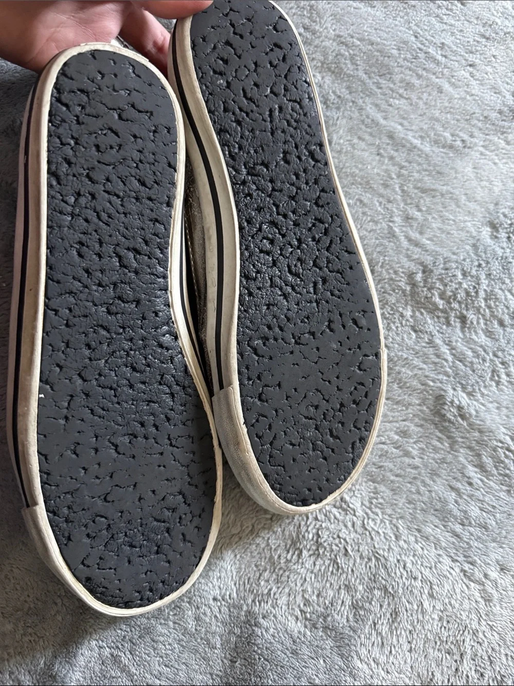 Coach Black Slip-On women’s  Sneakers with Silver Accents and elastic